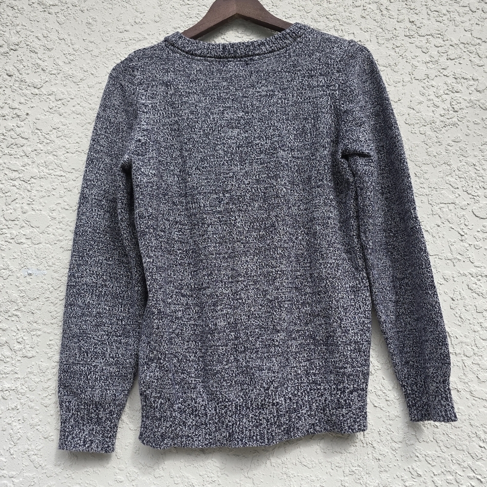U.S. Polo Assn. Womans Gray Marled Flecked Crewneck Sweater Knit Pullover L - Picture 7 of 8
